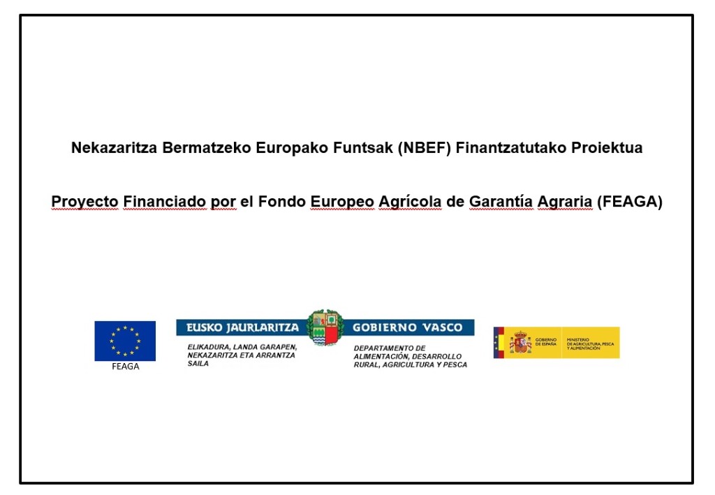 Proyecto financiado por el Fondo Europeo Agrícola de Garantía Agraria (FEAGA)